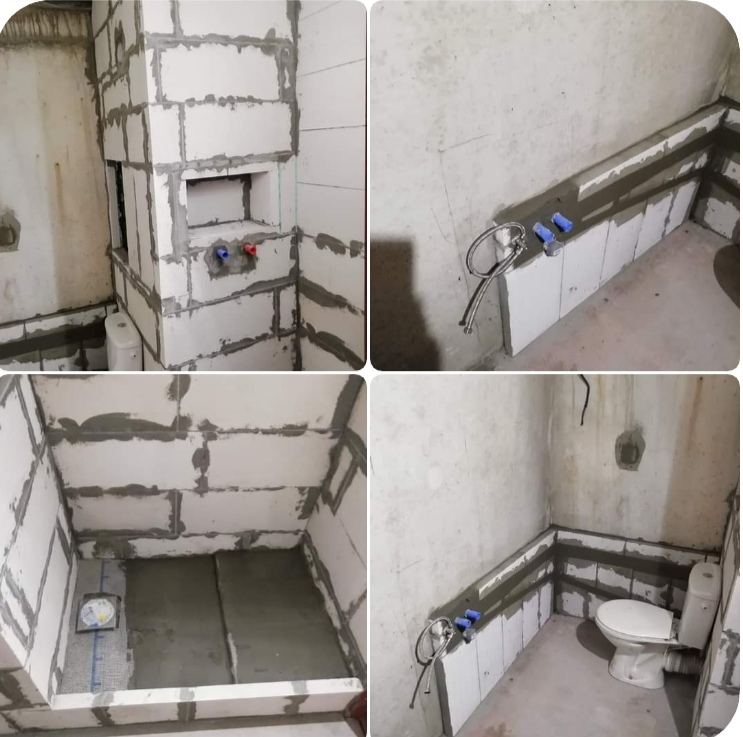 Renovácia kúpeľne — Hrubá stavba — rozvody a obklady