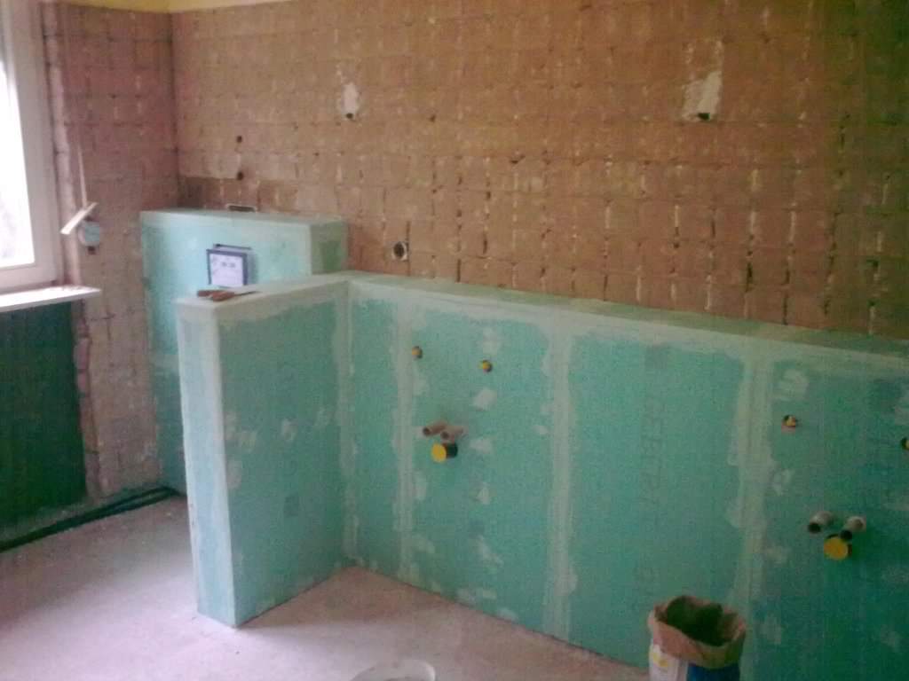 Renovácia kúpeľne — Sadrokartónové konštrukcie